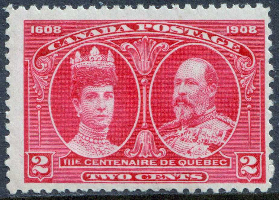 Canada KEVII 1908 2c Carmine SG190 Mint MLH
