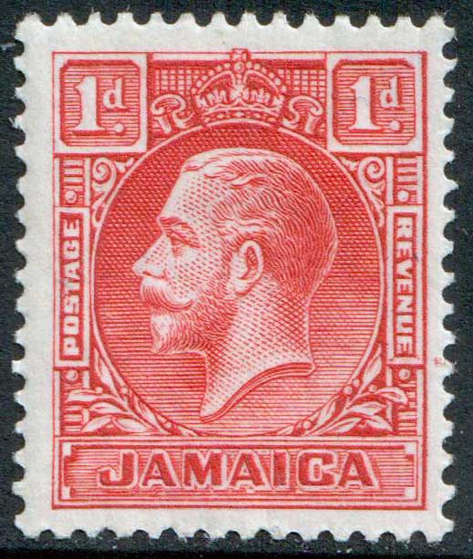 Jamaica KGV 1929-32 1d Scarlet Die I SG108 Mint MH